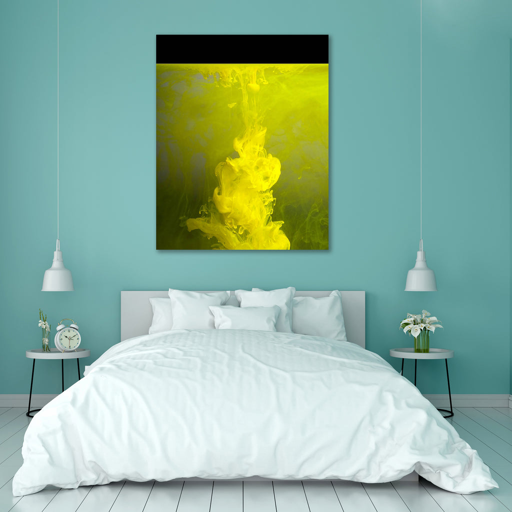 Abstract Floating Color D1 Canvas Painting Synthetic Frame - Paintings MDF Framing - ArtzFolio.com