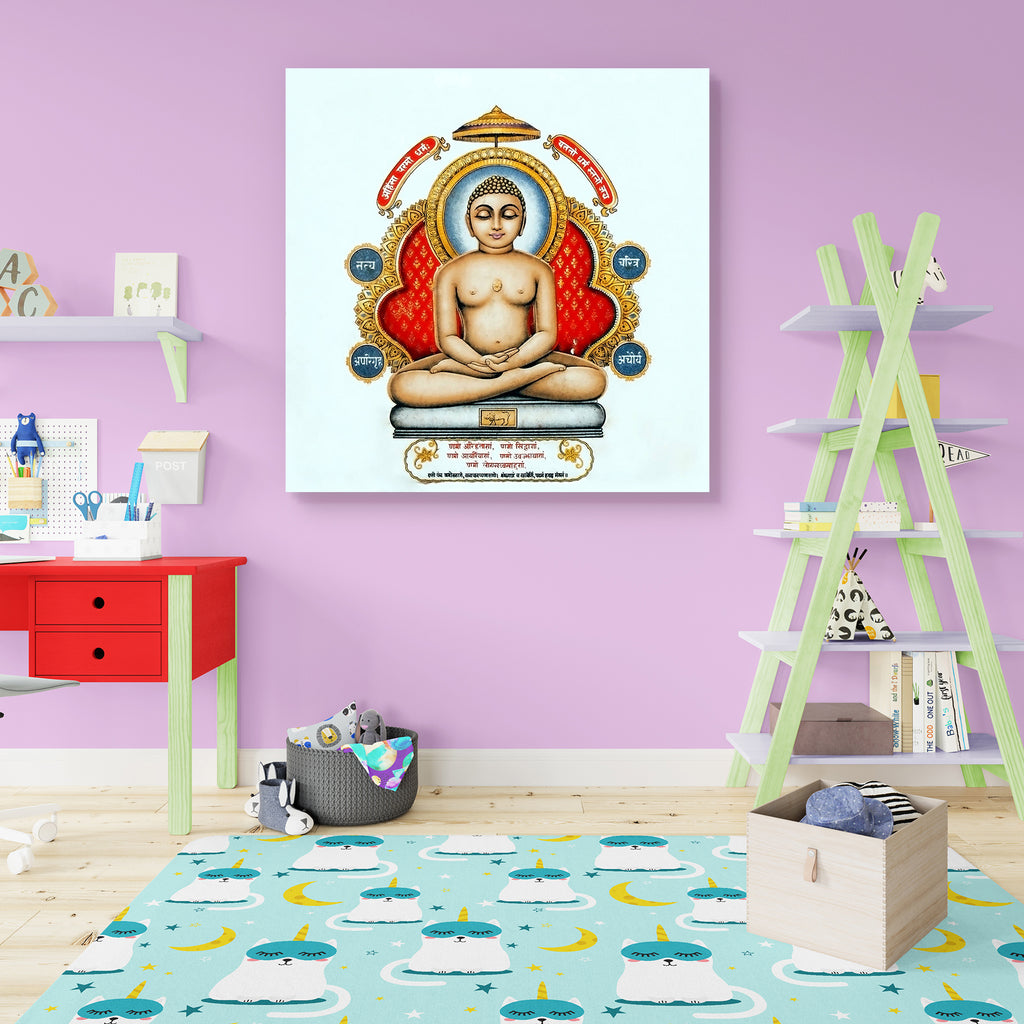 Lord Buddha D4 Canvas Painting Synthetic Frame-Paintings MDF Framing-AFF_FR-IC 5000562 IC 5000562, Ancient, Art and Paintings, Asian, Buddhism, Chinese, Culture, Ethnic, God Buddha, God Shiv, Hinduism, Historical, Illustrations, Indian, Japanese, Medieval, Religion, Religious, Spiritual, Traditional, Tribal, Vintage, World Culture, lord, buddha, d4, canvas, painting, synthetic, frame, art, asia, belief, buddhist, ceramic, china, color, contemplation, decoration, detail, east, eastern, god, harmony, hindu, i