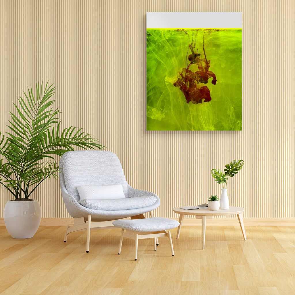 Abstract Floating Color D2 Canvas Painting Synthetic Frame - Paintings MDF Framing - ArtzFolio.com