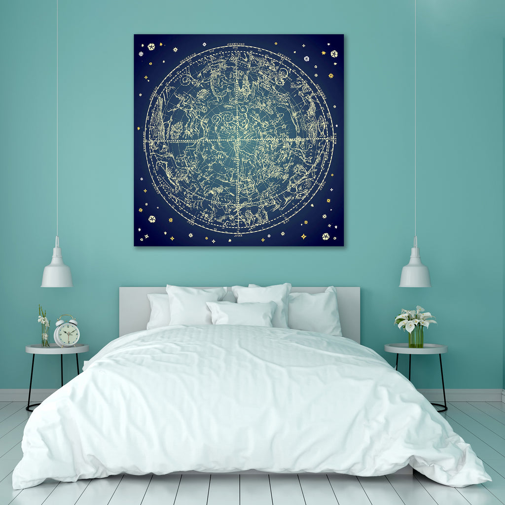 Zodiac Constellation Of Northen Stars Canvas Painting Synthetic Frame-Paintings MDF Framing-AFF_FR-IC 5000576 IC 5000576, Ancient, Art and Paintings, Astrology, Astronomy, Birthday, Circle, Cosmology, Digital, Digital Art, Drawing, Fantasy, Graphic, Historical, Horoscope, Icons, Illustrations, Inspirational, Maps, Medieval, Motivation, Motivational, Nature, Paintings, Patterns, Religion, Religious, Scenic, Signs, Signs and Symbols, Space, Sun Signs, Vintage, Zodiac, constellation, of, northen, stars, canvas