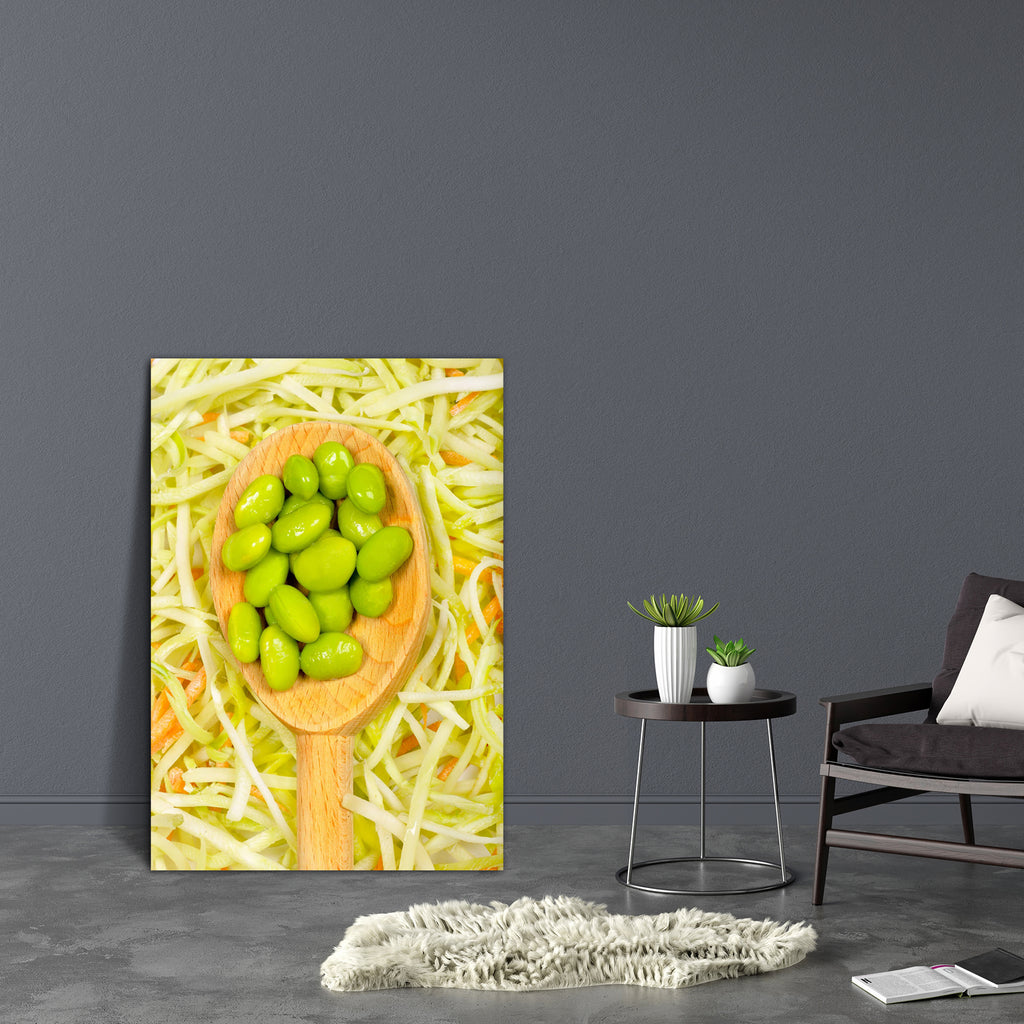 Soybeans On A Bed Of Broccoli Canvas Painting Synthetic Frame-Paintings MDF Framing-AFF_FR-IC 5000582 IC 5000582, Cuisine, Food, Food and Beverage, Food and Drink, Fruit and Vegetable, Nature, Scenic, Vegetables, Wooden, soybeans, on, a, bed, of, broccoli, canvas, painting, synthetic, frame, background, bean, carrots, closeup, detail, diet, eat, edamame, fresh, green, healthy, macro, nutrition, organic, oriental, snack, soy, soybean, spoon, summer, vegetable, wood, artzfolio, wall decor for living room, wal