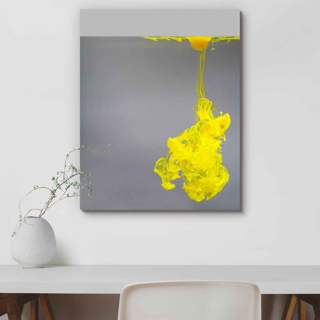 Abstract Floating Color D3 Canvas Painting Synthetic Frame - Paintings MDF Framing - ArtzFolio.com