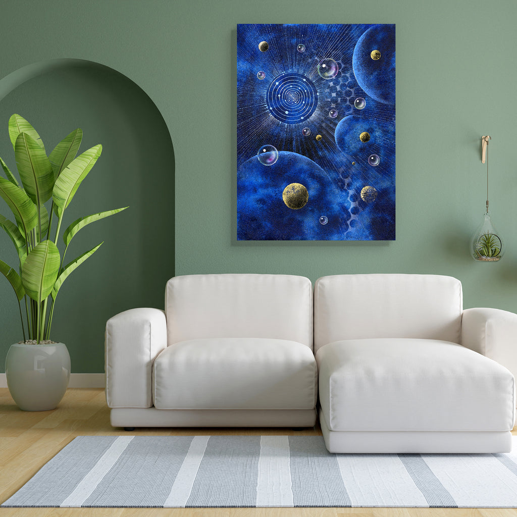 Corona Like Structure Canvas Painting Synthetic Frame-Paintings MDF Framing-AFF_FR-IC 5000591 IC 5000591, Abstract Expressionism, Abstracts, Art and Paintings, Astronomy, Cosmology, Paintings, Science Fiction, Semi Abstract, Space, Spiritual, Stars, corona, like, structure, canvas, painting, synthetic, frame, spirituality, big, bang, physics, abstract, art, astral, backgrounds, blue, eclipse, electron, energy, galaxy, illuminated, illustration, and, light, effect, metrology, moon, multi, colored, nebula, no