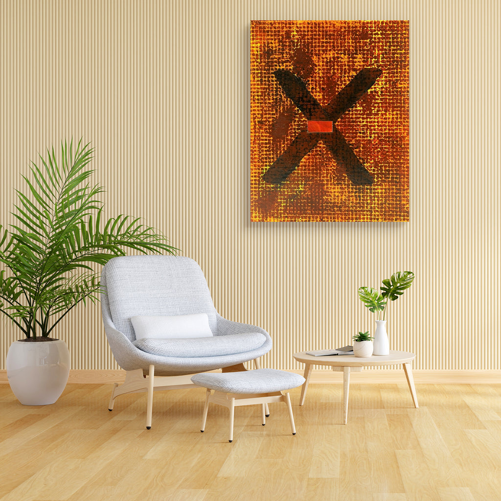 Abstract Random Art D1 Canvas Painting Synthetic Frame - Paintings MDF Framing - ArtzFolio.com