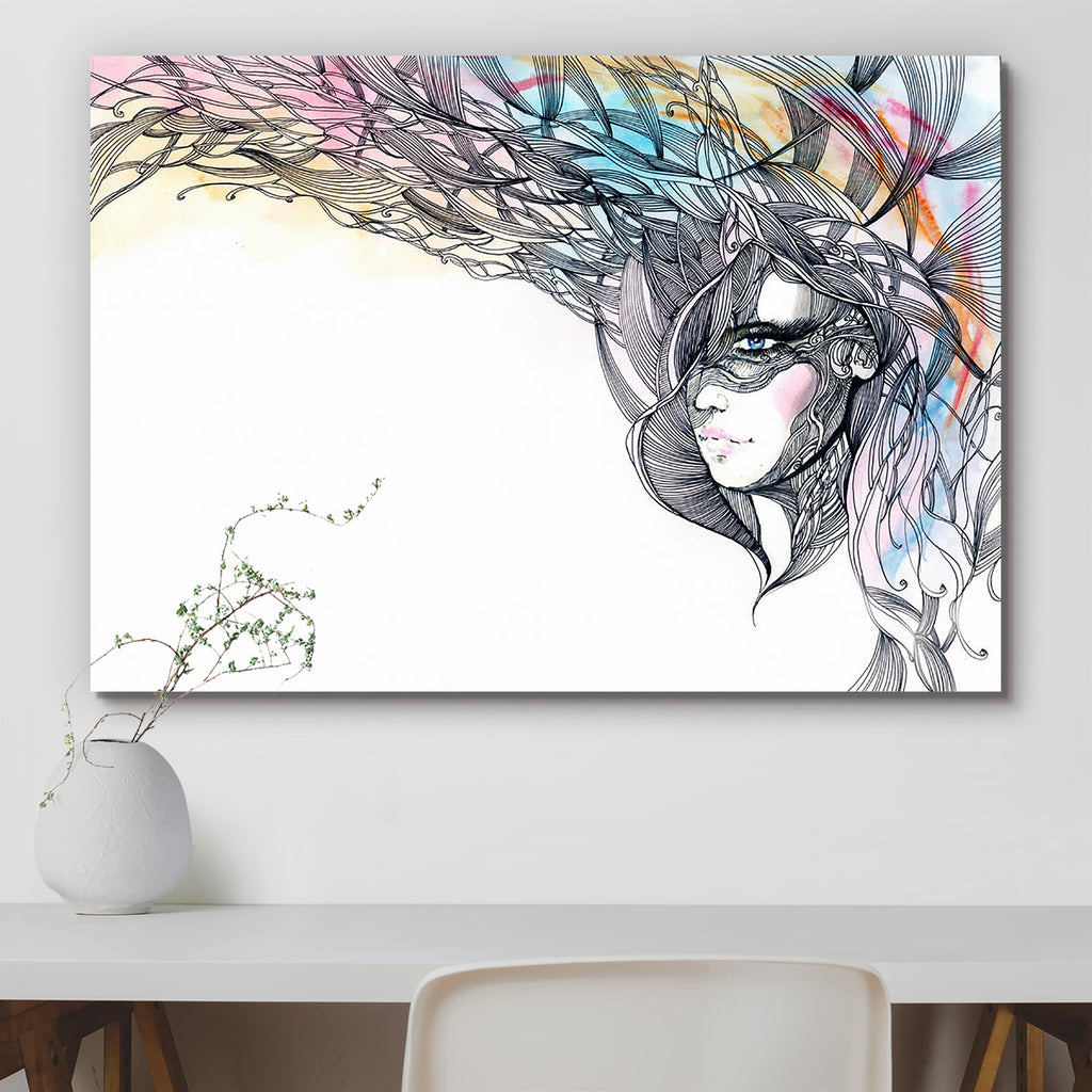 Woman With Ornate Hair D3 Canvas Painting Synthetic Frame-Paintings MDF Framing-AFF_FR-IC 5000606 IC 5000606, Adult, Asian, Black, Black and White, Modern Art, People, Urban, woman, with, ornate, hair, d3, canvas, painting, synthetic, frame, attractive, babe, beauty, below, caucasian, cheer, clear, clothes, cute, elegance, elegant, fancy, female, feminine, fun, funky, girl, glance, gorgeous, head, looking, model, modern, motion, one, only, person, positive, pretty, shaking, sky, spinning, sun, sunshine, tou