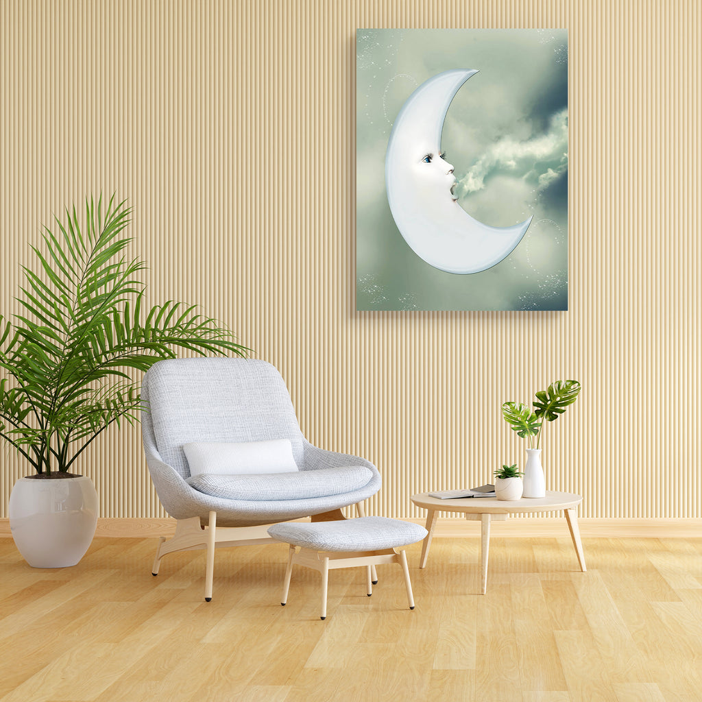 Fantasy Moon Canvas Painting Synthetic Frame-Paintings MDF Framing-AFF_FR-IC 5000613 IC 5000613, Art and Paintings, Books, Digital, Digital Art, Fantasy, Graphic, Landscapes, Nature, Scenic, moon, canvas, painting, synthetic, frame, amazing, art, backdrops, background, blow, blue, cloud, dream, dreamy, fae, fairy, fairytale, fantastic, landscape, magic, manipulation, mist, misty, outdoor, peaceful, princess, scenario, scene, scrapbook, shining, sky, tales, artzfolio, wall decor for living room, wall frames 