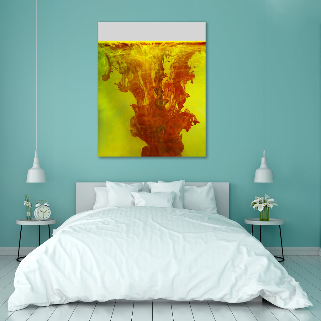 Abstract Floating Color D5 Canvas Painting Synthetic Frame - Paintings MDF Framing - ArtzFolio.com