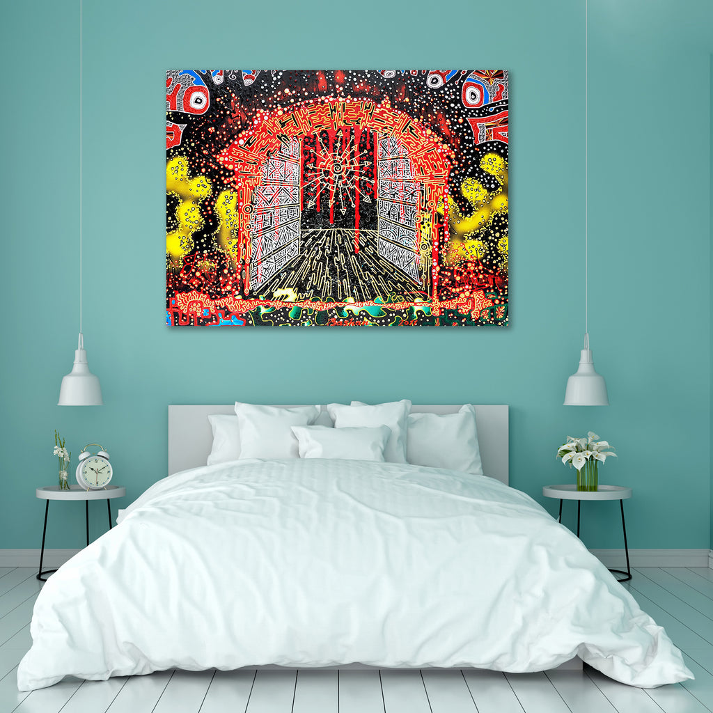 Psychedelic Colorful Artstic Art Canvas Painting Synthetic Frame-Paintings MDF Framing-AFF_FR-IC 5000663 IC 5000663, Abstract Expressionism, Abstracts, Art and Paintings, Astronomy, Cosmology, Culture, Digital, Digital Art, Drawing, Ethnic, Geometric, Geometric Abstraction, Graphic, Illustrations, Paintings, Patterns, Religion, Religious, Semi Abstract, Signs, Signs and Symbols, Space, Spiritual, Splatter, Stars, Traditional, Tribal, World Culture, psychedelic, colorful, artstic, art, canvas, painting, synt