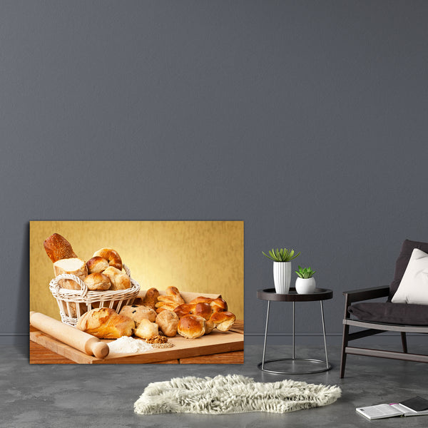 Gourmet Breads Canvas Painting Synthetic Frame-Paintings MDF Framing-AFF_FR-IC 5000664 IC 5000664, Black and White, Cuisine, Culture, Ethnic, Food, Food and Beverage, Food and Drink, French, Italian, Traditional, Tribal, White, World Culture, gourmet, breads, canvas, painting, for, bedroom, living, room, engineered, wood, frame, bread, baker, basket, baguette, baked, bakery, breakfast, brown, bun, bunch, cereal, crust, diet, dieting, dinner, eating, flour, france, fresh, freshness, gold, group, healthy, ita