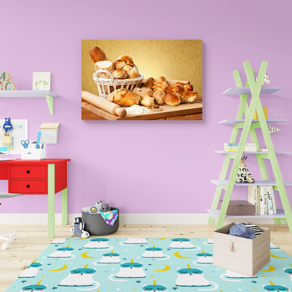 Gourmet Breads Canvas Painting Synthetic Frame-Paintings MDF Framing-AFF_FR-IC 5000664 IC 5000664, Black and White, Cuisine, Culture, Ethnic, Food, Food and Beverage, Food and Drink, French, Italian, Traditional, Tribal, White, World Culture, gourmet, breads, canvas, painting, synthetic, frame, bread, baker, basket, baguette, baked, bakery, breakfast, brown, bun, bunch, cereal, crust, diet, dieting, dinner, eating, flour, france, fresh, freshness, gold, group, healthy, italy, life, loaf, meal, nuts, objects