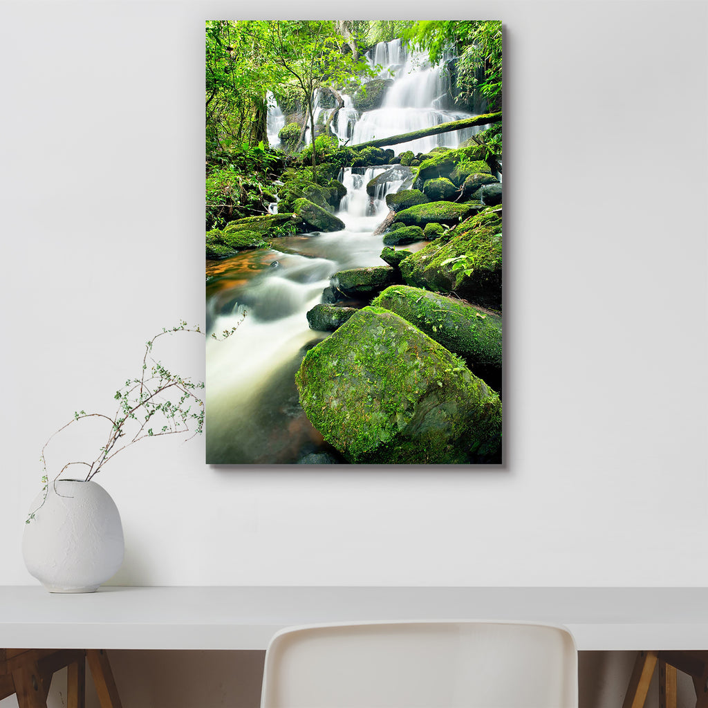 Waterfall In Thai National Park D2 Canvas Painting Synthetic Frame-Paintings MDF Framing-AFF_FR-IC 5000666 IC 5000666, Automobiles, Landscapes, Marble and Stone, Mountains, Nature, Scenic, Transportation, Travel, Tropical, Vehicles, Wooden, waterfall, in, thai, national, park, d2, canvas, painting, synthetic, frame, landscape, waterfalls, forest, paisaje, cascade, background, beautiful, beauty, clean, down, environment, fall, flow, flowing, fresh, green, jungle, leaf, motion, mountain, natural, outdoor, pla
