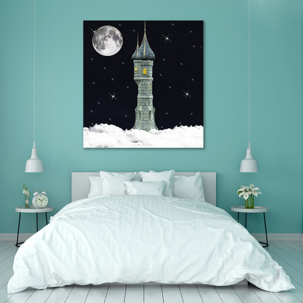 Fairy Tale D1 Canvas Painting Synthetic Frame-Paintings MDF Framing-AFF_FR-IC 5000667 IC 5000667, Architecture, Fantasy, Landscapes, Marble and Stone, Scenic, Stars, fairy, tale, d1, canvas, painting, synthetic, frame, background, bricks, building, castle, clouds, construction, dream, dreamland, enchanted, landscape, imaginary, king, kingdom, magic, moon, moonlight, night, nocturne, outdoor, palace, prince, princess, queen, scene, scenery, stones, suggestive, tower, vision, wonderland, artzfolio, wall decor