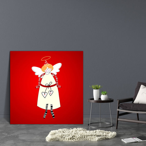 Angel Symbol Of Happiness & Love Canvas Painting Synthetic Frame-Paintings MDF Framing-AFF_FR-IC 5000676 IC 5000676, Animated Cartoons, Art and Paintings, Calligraphy, Caricature, Cartoons, Christianity, Fantasy, Hearts, Holidays, Illustrations, Jesus, Love, Religion, Religious, Romance, Seasons, Signs, Signs and Symbols, Spiritual, Symbols, Text, angel, symbol, of, happiness, canvas, painting, for, bedroom, living, room, engineered, wood, frame, christmas, cartoon, angelic, archangel, art, card, ceremony, 
