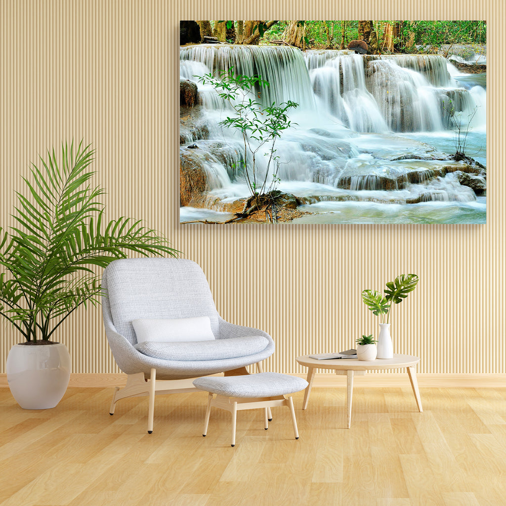 Hui Mea Khamin Waterfall Kanchanabury Thailand Canvas Painting Synthetic Frame-Paintings MDF Framing-AFF_FR-IC 5000678 IC 5000678, Landscapes, Nature, Scenic, Tropical, Wooden, hui, mea, khamin, waterfall, kanchanabury, thailand, canvas, painting, synthetic, frame, heaven, cascade, amazing, background, beautiful, cataract, clean, cool, creek, exotic, fall, flowing, fluid, foliage, forest, fresh, freshness, green, growth, jungle, kanchanaburi, landscape, leaf, motion, paradise, park, plant, purity, relax, ri