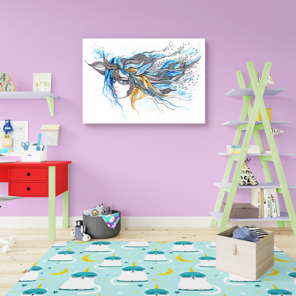 Woman With Abstract Hair D2 Canvas Painting Synthetic Frame-Paintings MDF Framing-AFF_FR-IC 5000683 IC 5000683, Abstract Expressionism, Abstracts, Adult, Art and Paintings, Black, Black and White, Digital, Digital Art, Drawing, Fashion, Graphic, Illustrations, Nature, Paintings, Patterns, Retro, Scenic, Semi Abstract, Signs, Signs and Symbols, White, woman, with, abstract, hair, d2, canvas, painting, synthetic, frame, art, backgrounds, beautiful, beauty, concepts, contemporary, cool, creativity, decoration,