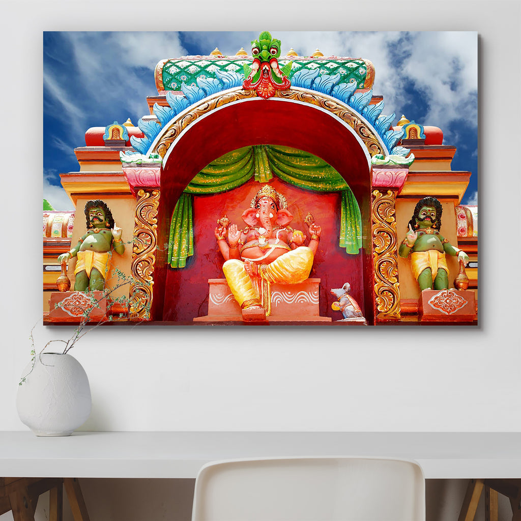 Gods Hindu Temple South India Kerala Canvas Painting Synthetic Frame-Paintings MDF Framing-AFF_FR-IC 5000687 IC 5000687, Ancient, Architecture, Asian, Culture, Ethnic, God Ganesh, God Ram, God Shiv, God Vishnu, Hinduism, Historical, Indian, Marble and Stone, Medieval, Religion, Religious, Sanskrit, Spiritual, Tamil, Traditional, Tribal, Vintage, World Culture, gods, hindu, temple, south, india, kerala, canvas, painting, synthetic, frame, bas, basrelief, closeup, colorful, decoration, deity, delhi, ganesh, g