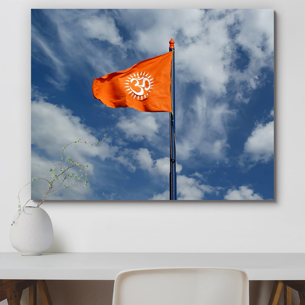 Flag With A Sign Om D1 Canvas Painting Synthetic Frame-Paintings MDF Framing-AFF_FR-IC 5000691 IC 5000691, Art and Paintings, Buddhism, Flags, God Shiv, Hinduism, Icons, Indian, Inspirational, Mandala, Motivation, Motivational, Paintings, Religion, Religious, Sanskrit, Signs, Signs and Symbols, Spiritual, Symbols, flag, with, a, sign, om, d1, canvas, painting, synthetic, frame, aum, backgrounds, banner, brahmin, concepts, contemplation, god, heaven, ideas, india, inspiration, letter, meditate, mudra, mystic