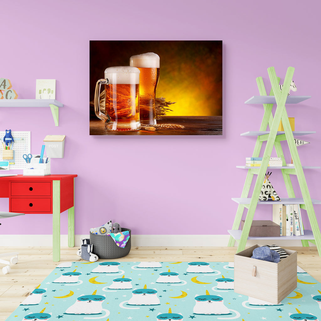 Still Life With Beer Canvas Painting Synthetic Frame-Paintings MDF Framing-AFF_FR-IC 5000694 IC 5000694, Beverage, Black and White, Cuisine, Food, Food and Beverage, Food and Drink, Parents, Space, Still Life, White, still, life, with, beer, canvas, painting, synthetic, frame, mug, brewery, draft, of, alcohol, ale, bar, barrel, beaker, booze, brewed, brewing, brown, bubbles, celebration, cellar, close, closeup, cold, copyspace, dark, drink, drops, foam, froth, glass, gold, golden, hops, jug, lager, lifestyl