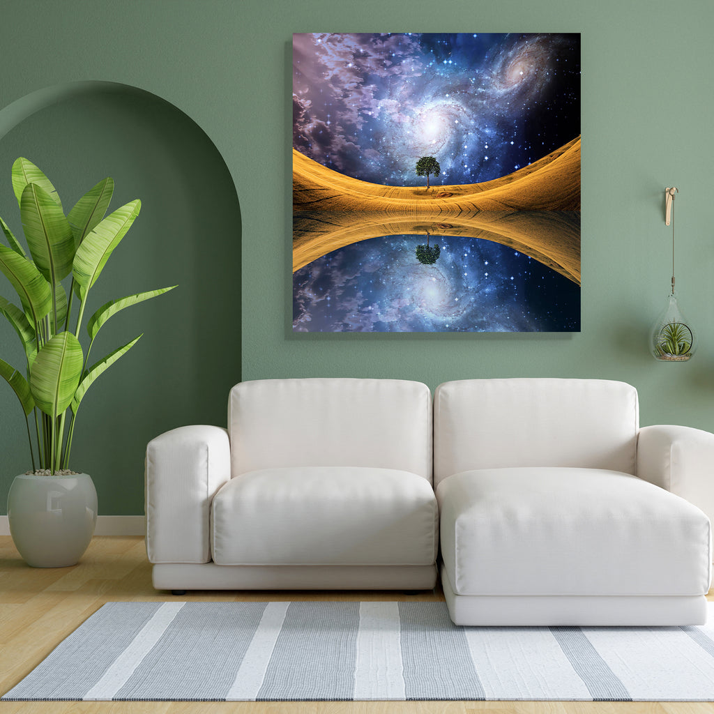 Surreal Lakescape Canvas Painting Synthetic Frame-Paintings MDF Framing-AFF_FR-IC 5000698 IC 5000698, Astronomy, Automobiles, Cosmology, God Ram, Hinduism, Landscapes, Nature, Panorama, Scenic, Seasons, Space, Spiritual, Stars, Sunrises, Sunsets, Surrealism, Transportation, Travel, Vehicles, surreal, lakescape, canvas, painting, synthetic, frame, galaxy, background, light, beam, beautiful, beauty, blue, bright, calm, cloud, clouds, coastline, color, colorful, dawn, environment, evening, grass, green, heaven