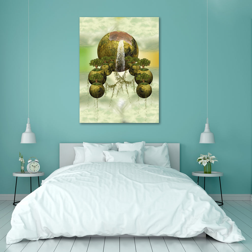 Floating Islands With Trees Canvas Painting Synthetic Frame-Paintings MDF Framing-AFF_FR-IC 5000710 IC 5000710, Art and Paintings, Books, Digital, Digital Art, Fantasy, Graphic, Landscapes, Nature, Scenic, floating, islands, with, trees, canvas, painting, synthetic, frame, amazing, art, backdrops, background, bridge, cloud, dreamy, fae, fairy, fairytale, fantastic, island, landscape, magic, manipulation, mist, misty, moss, outdoor, peaceful, princess, scenario, scene, scrapbook, shining, sky, tales, artzfol