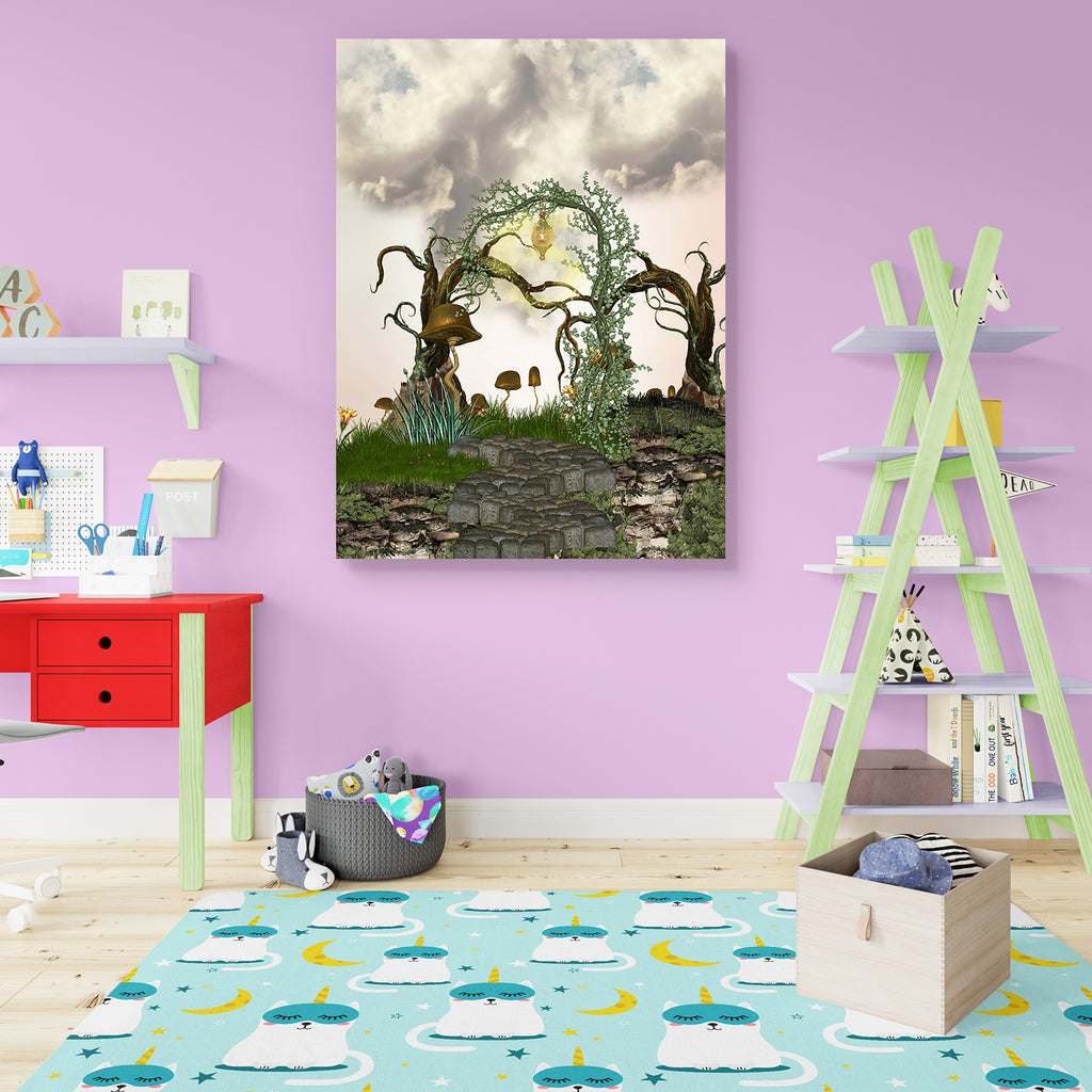 Path In The Tree Canvas Painting Synthetic Frame-Paintings MDF Framing-AFF_FR-IC 5000711 IC 5000711, Animals, Art and Paintings, Baby, Children, Digital, Digital Art, Fantasy, Graphic, Kids, Landscapes, Nature, Scenic, path, in, the, tree, canvas, painting, synthetic, frame, fairy, amazing, angel, angels, animal, art, backdrops, background, beautiful, blue, clouds, creature, dream, dreams, dreamy, fae, fairytale, fantastic, flight, fly, flying, freedom, landscape, legend, magic, manipulation, mist, misty, m