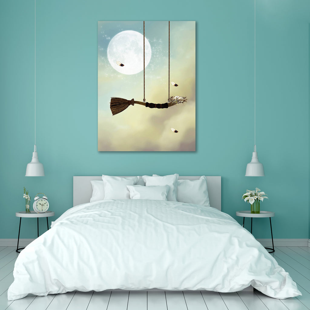 Swing In The Sky With Nest Canvas Painting Synthetic Frame-Paintings MDF Framing-AFF_FR-IC 5000712 IC 5000712, Art and Paintings, Books, Digital, Digital Art, Fantasy, Graphic, Landscapes, Nature, Scenic, swing, in, the, sky, with, nest, canvas, painting, synthetic, frame, amazing, art, backdrops, background, cloud, dreamy, fae, fairy, fairytale, fantastic, feathers, hammock, landscape, magic, manipulation, mist, misty, moon, outdoor, peaceful, princess, scenario, scene, scrapbook, sweeper, tales, artzfolio