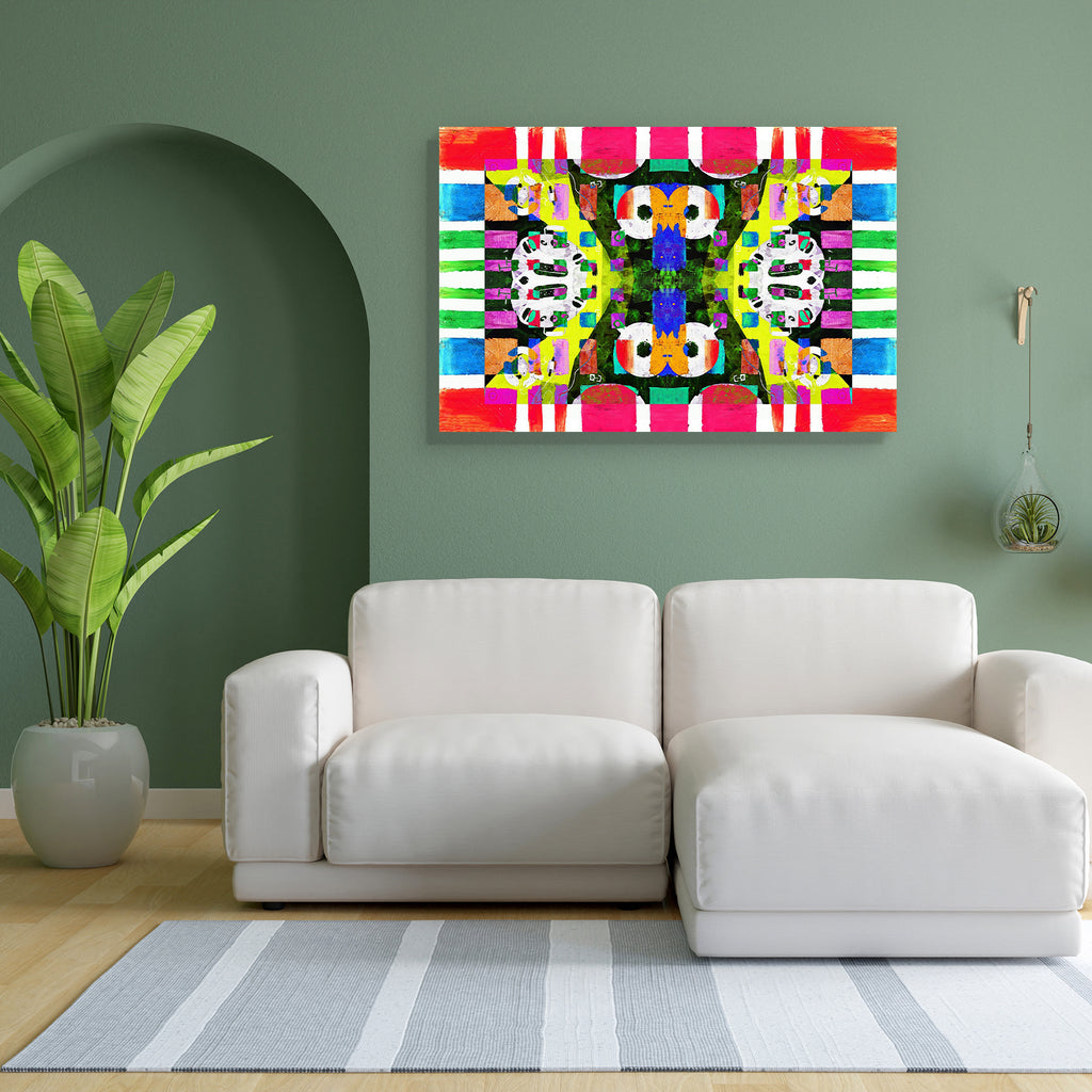 Abstract D16 Canvas Painting Synthetic Frame - Paintings MDF Framing - ArtzFolio.com