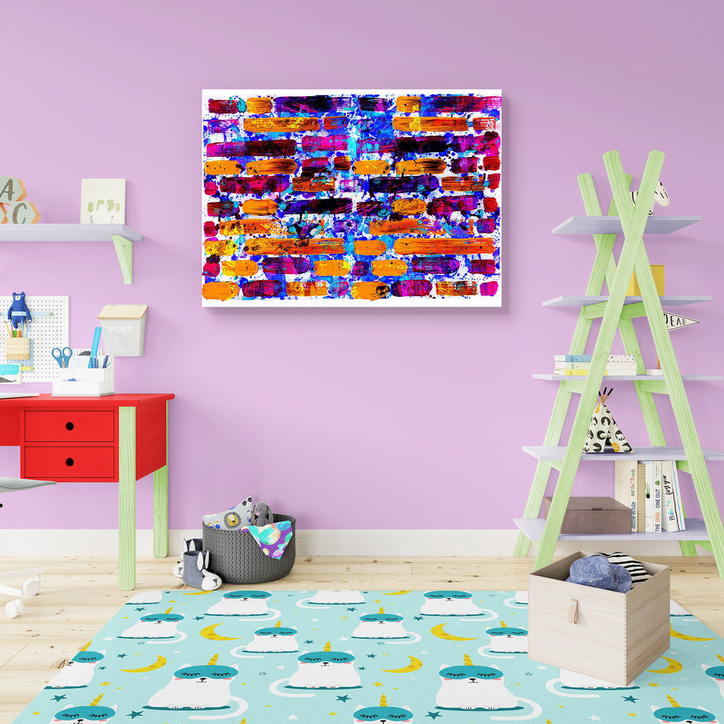 Abstract D17 Canvas Painting Synthetic Frame - Paintings MDF Framing - ArtzFolio.com