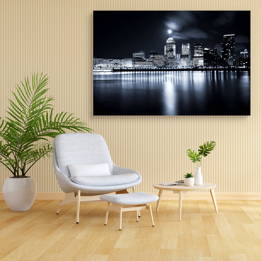 Full Moon Over London Skyscrapers, UK D1 Canvas Painting Synthetic Frame-Paintings MDF Framing-AFF_FR-IC 5000737 IC 5000737, Architecture, Automobiles, Business, Cities, City Views, God Ram, Hinduism, Landmarks, Landscapes, Modern Art, Panorama, Places, Scenic, Skylines, Transportation, Travel, Urban, Vehicles, full, moon, over, london, skyscrapers, uk, d1, canvas, painting, synthetic, frame, skyline, cityscape, night, city, of, apartment, attraction, beautiful, beauty, blue, building, commercial, district,