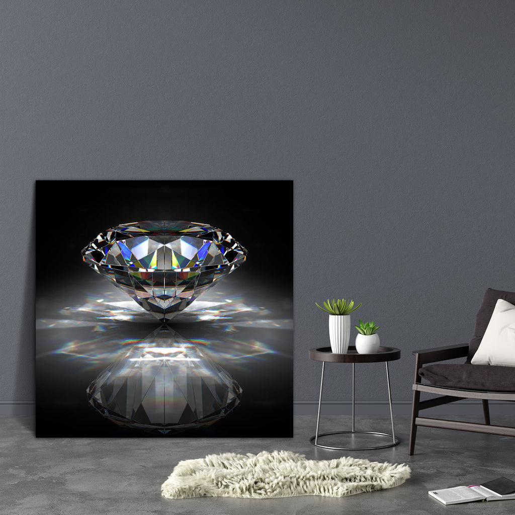 Brilliant Diamond On Black Surface Canvas Painting Synthetic Frame-Paintings MDF Framing-AFF_FR-IC 5000762 IC 5000762, Black, Black and White, Diamond, Marble and Stone, Parents, Solid, brilliant, on, surface, canvas, painting, synthetic, frame, diamonds, jewelry, background, precious, stones, diamante, crystals, beautiful, beauty, bright, caustic, color, crystal, descriptive, elegance, facet, gem, gift, glass, glisten, glowing, image, jewel, light, luxury, nobody, object, ornate, perfection, prosperity, pu