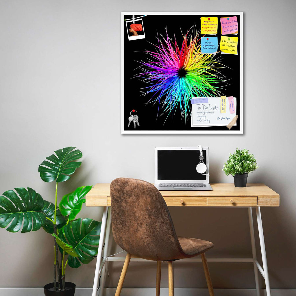 Rainbow Burst Bulletin Board Notice Pin Board Soft Board | Framed-Bulletin Boards Framed-BLB_FR-IC 5000763 IC 5000763, Abstract Expressionism, Abstracts, Festivals, Festivals and Occasions, Festive, Holidays, Illustrations, Semi Abstract, rainbow, burst, bulletin, board, notice, pin, soft, framed, abstract, background, blue, bright, celebration, color, dark, event, explosion, festival, fire, firework, flame, green, holiday, illustration, meteor, night, orange, purple, red, spark, sparkle, spectrum, star, sw