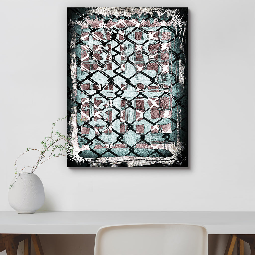 Abstract D18 Canvas Painting Synthetic Frame - Paintings MDF Framing - ArtzFolio.com