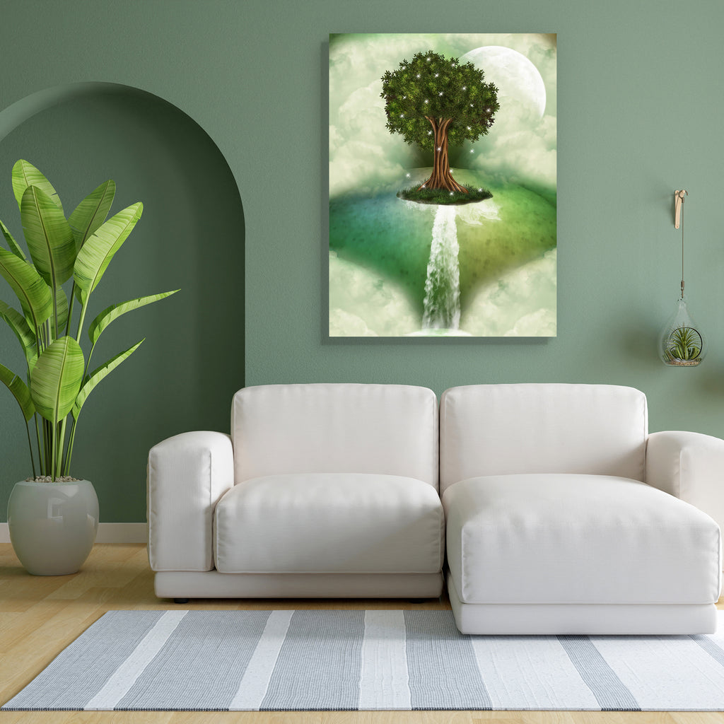 Tree In A Landscape With Dragonfly Canvas Painting Synthetic Frame-Paintings MDF Framing-AFF_FR-IC 5000772 IC 5000772, Art and Paintings, Baby, Books, Children, Digital, Digital Art, Fantasy, Graphic, Kids, Landscapes, Nature, Scenic, tree, in, a, landscape, with, dragonfly, canvas, painting, synthetic, frame, amazing, art, backdrops, background, beautiful, clouds, colorful, dreamy, fae, fairy, fairytale, fantastic, foliage, light, lighting, magic, manipulation, mist, misty, moon, outdoor, peaceful, princes