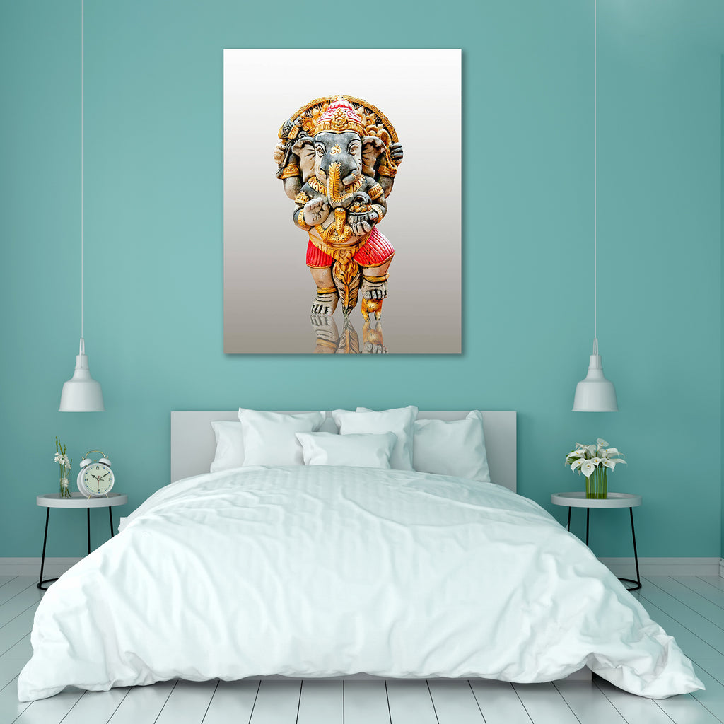 Hindu God Ganesh D1 Canvas Painting Synthetic Frame-Paintings MDF Framing-AFF_FR-IC 5000796 IC 5000796, Art and Paintings, Black and White, Culture, Ethnic, Festivals, Festivals and Occasions, Festive, God Ganesh, Hinduism, Indian, Marble and Stone, Religion, Religious, Seasons, Spiritual, Traditional, Tribal, White, World Culture, hindu, god, ganesh, d1, canvas, painting, synthetic, frame, art, artistic, beautiful, belief, blessing, bright, carving, classic, clay, closeup, colorful, colors, craft, crafted,