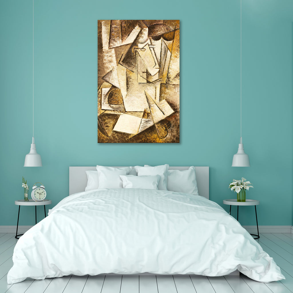Abstract Cubism D2 Canvas Painting Synthetic Frame - Paintings MDF Framing - ArtzFolio.com