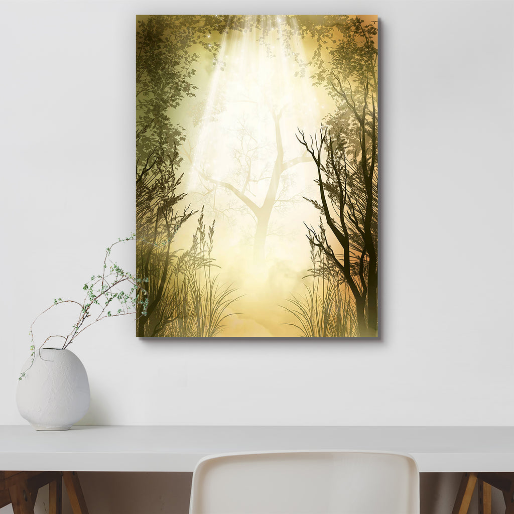 Forest With Fog Canvas Painting Synthetic Frame-Paintings MDF Framing-AFF_FR-IC 5000823 IC 5000823, Art and Paintings, Botanical, Digital, Digital Art, Fantasy, Floral, Flowers, Graphic, Landscapes, Music, Music and Dance, Music and Musical Instruments, Nature, Scenic, forest, with, fog, canvas, painting, synthetic, frame, fairy, tales, landscape, tale, art, background, amazing, backdrops, branches, cloud, dream, dreamy, fae, fairytale, fantastic, grass, magic, manipulation, mist, misty, outdoor, papers, pe