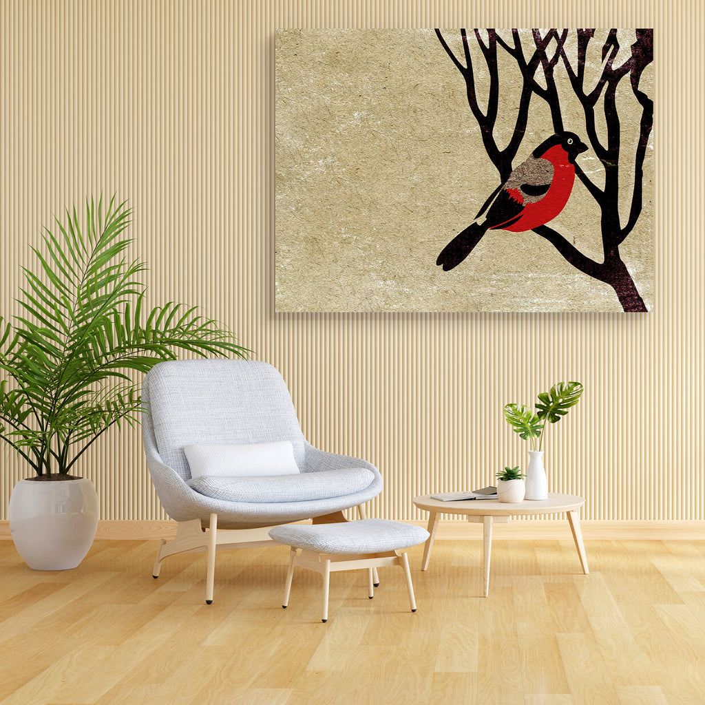 Bird On Tree Canvas Painting Synthetic Frame-Paintings MDF Framing-AFF_FR-IC 5000829 IC 5000829, Abstract Expressionism, Abstracts, Ancient, Animals, Birds, Books, Historical, Medieval, Patterns, Retro, Semi Abstract, Signs, Signs and Symbols, Vintage, bird, on, tree, canvas, painting, synthetic, frame, abstract, aging, antique, archive, background, blank, book, branch, bullfinch, burnt, color, cover, crumpled, damaged, design, dirt, dirty, document, empty, fix, grunge, grungy, keeping, manuscript, messy, n