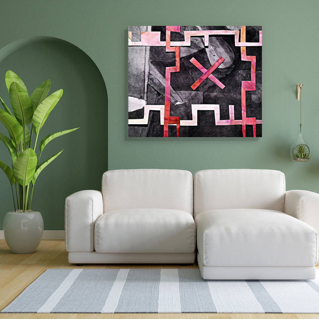 Abstract D23 Canvas Painting Synthetic Frame - Paintings MDF Framing - ArtzFolio.com