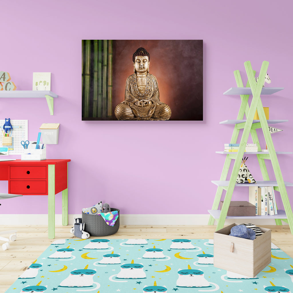 Zen Of A Buddha Canvas Painting Synthetic Frame-Paintings MDF Framing-AFF_FR-IC 5000849 IC 5000849, Ancient, Asian, Buddhism, Chinese, Culture, Decorative, Ethnic, God Buddha, Historical, Indian, Japanese, Medieval, Religion, Religious, Signs and Symbols, Spiritual, Symbols, Traditional, Tribal, Vintage, Wooden, World Culture, zen, of, a, buddha, canvas, painting, synthetic, frame, antique, asia, background, blur, budda, buddah, buddhist, calm, china, east, face, faith, gold, golden, india, japan, light, me