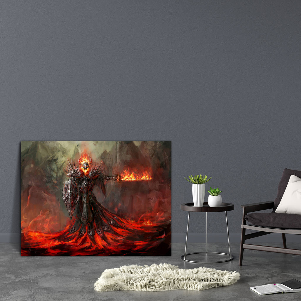Fire Reverent D1 Canvas Painting Synthetic Frame-Paintings MDF Framing-AFF_FR-IC 5000851 IC 5000851, Art and Paintings, Paintings, fire, reverent, d1, canvas, painting, synthetic, frame, devil, demon, evil, magma, demons, satan, spirits, sword, afterlife, anger, angry, armor, art, bad, bonfire, burnt, cooking, demonic, diabolic, ember, energy, fiery, heat, hell, horns, hot, imaginary, inferno, leech, melt, myth, mythology, poster, red, shield, spikes, spirit, stare, underworld, wrath, artzfolio, wall decor 