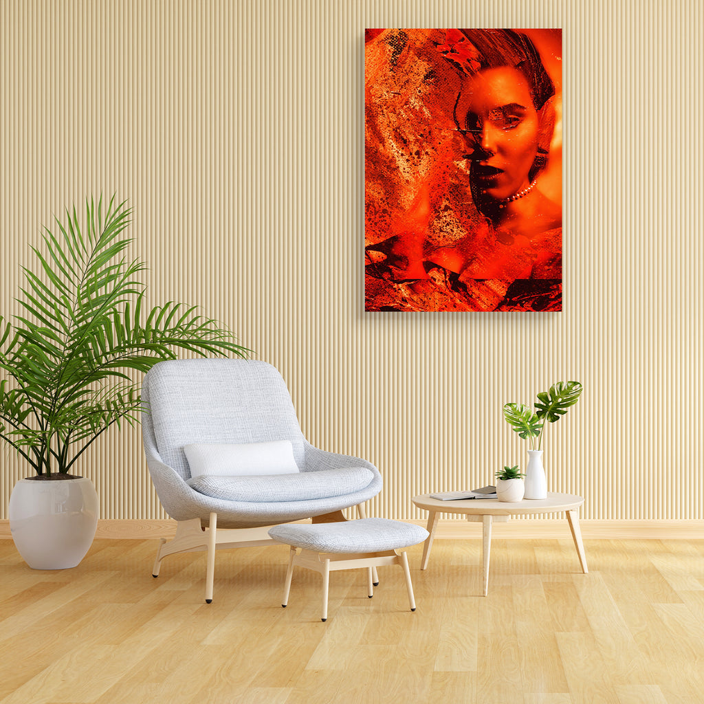 Abstract Artwork D28 Canvas Painting Synthetic Frame - Paintings MDF Framing - ArtzFolio.com