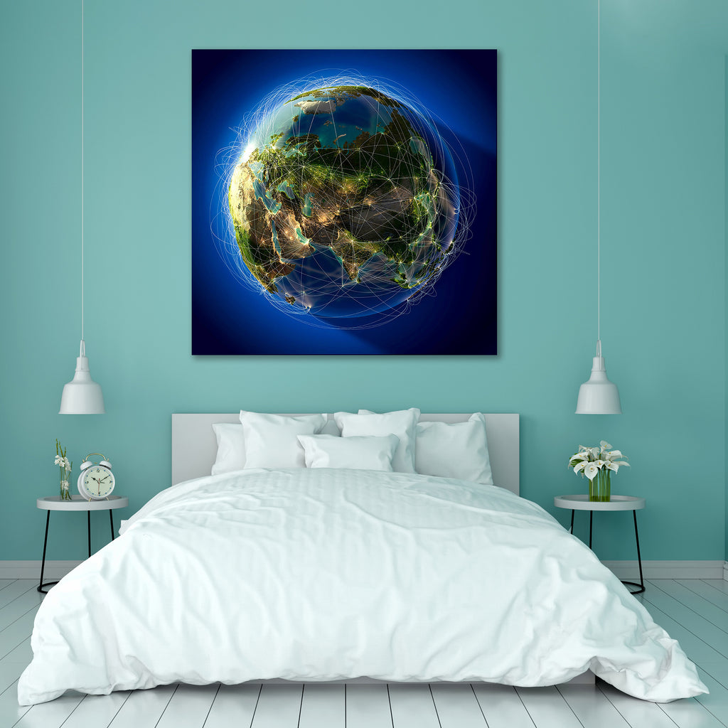 Highly Detailed Planet Earth Canvas Painting Synthetic Frame-Paintings MDF Framing-AFF_FR-IC 5000876 IC 5000876, Asian, Astronomy, Automobiles, Business, Cosmology, Maps, Mountains, Nature, Russian, Scenic, Science Fiction, Space, Sports, Transportation, Travel, Vehicles, highly, detailed, planet, earth, canvas, painting, synthetic, frame, network, aircraft, airline, arctic, asia, circuit, communication, concept, connection, continent, coverage, europe, geography, global, globe, international, internet, jou