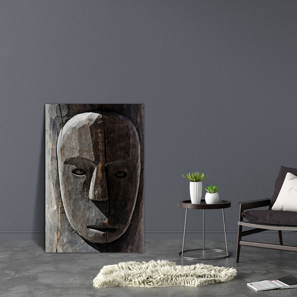 African Tribal Mask Canvas Painting Synthetic Frame-Paintings MDF Framing-AFF_FR-IC 5000883 IC 5000883, African, Ancient, Art and Paintings, Black, Black and White, Cities, City Views, Culture, Ethnic, Historical, Medieval, Religion, Religious, Signs, Signs and Symbols, Spiritual, Symbols, Traditional, Tribal, Vintage, Wooden, World Culture, mask, canvas, painting, for, bedroom, living, room, engineered, wood, frame, africa, antique, art, artifact, artistic, authentic, background, carved, collection, cult, 