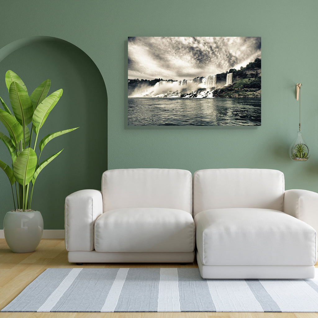 Niagara Falls, Ontario, Canada D1 Canvas Painting Synthetic Frame-Paintings MDF Framing-AFF_FR-IC 5000888 IC 5000888, American, Architecture, Automobiles, Boats, Holidays, Landmarks, Landscapes, Marble and Stone, Nature, Nautical, People, Places, Scenic, Transportation, Travel, Vehicles, niagara, falls, ontario, canada, d1, canvas, painting, synthetic, frame, attraction, beautiful, blue, boat, building, canadian, cloud, destination, drop, fall, flow, flowing, green, holiday, horseshoe, lake, landmark, lands