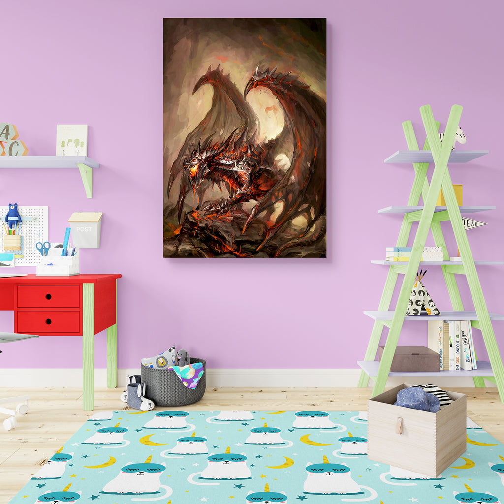 Armored Knight Dragon Canvas Painting Synthetic Frame-Paintings MDF Framing-AFF_FR-IC 5000897 IC 5000897, Ancient, Animals, Art and Paintings, Astrology, Horoscope, Illustrations, Paintings, Signs and Symbols, Sun Signs, Symbols, Vintage, Zodiac, Metallic, armored, knight, dragon, canvas, painting, synthetic, frame, demon, dragons, anger, angry, animal, apocalyptic, armor, art, bad, beast, bonfire, burning, burnt, claw, cooking, decoration, demonic, diabolic, doom, energy, evil, flaming, flying, heat, hell,