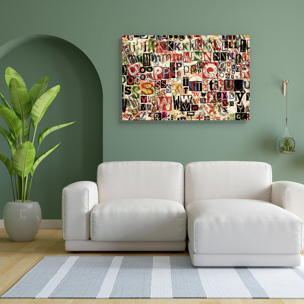 Abstract Designed Canvas Painting Synthetic Frame - Paintings MDF Framing - ArtzFolio.com
