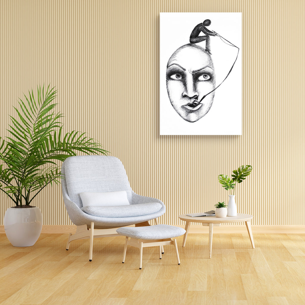 Abstract Art D12 Canvas Painting Synthetic Frame - Paintings MDF Framing - ArtzFolio.com