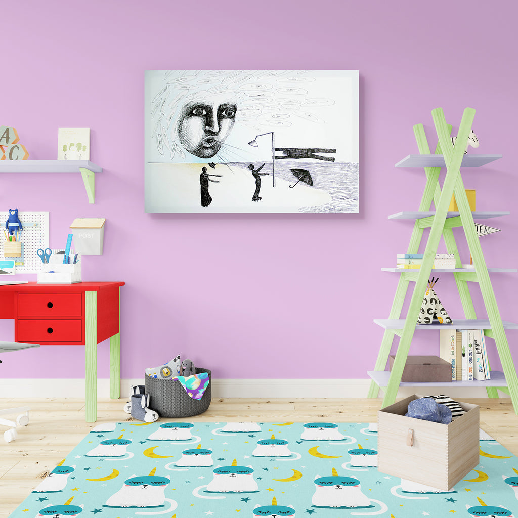 Abstract Art D13 Canvas Painting Synthetic Frame - Paintings MDF Framing - ArtzFolio.com