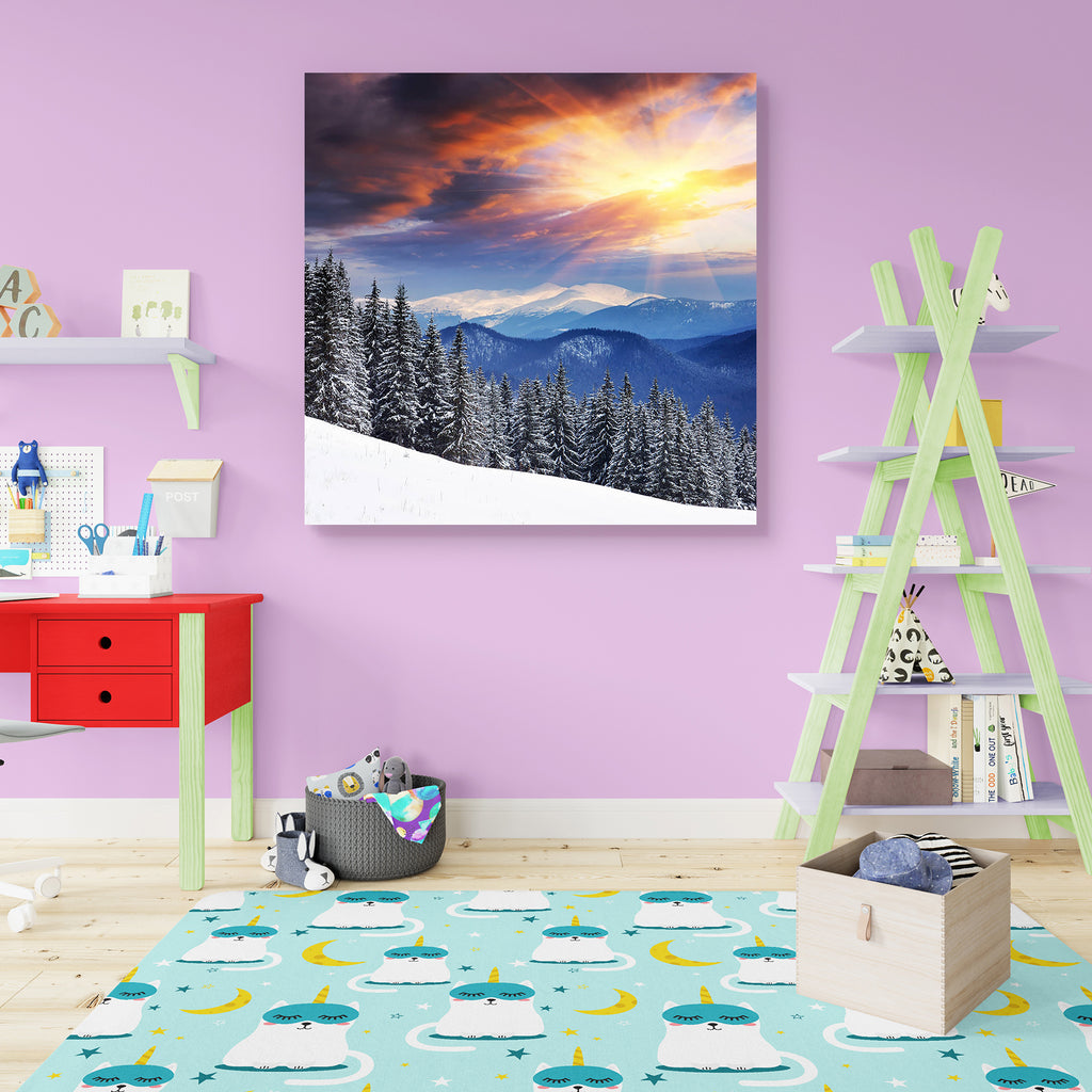 Winter Landscape Ukraine, Carpathians Canvas Painting Synthetic Frame-Paintings MDF Framing-AFF_FR-IC 5000928 IC 5000928, Christianity, Landscapes, Nature, Scenic, Seasons, Sunrises, Sunsets, Wooden, winter, landscape, ukraine, carpathians, canvas, painting, synthetic, frame, scene, christmas, snow, scenes, alp, background, beautiful, beauty, blue, climate, cloud, cold, cool, countryside, environment, europe, evening, fir, forest, freedom, fresh, frost, frozen, highlands, ice, light, morning, natural, new, 