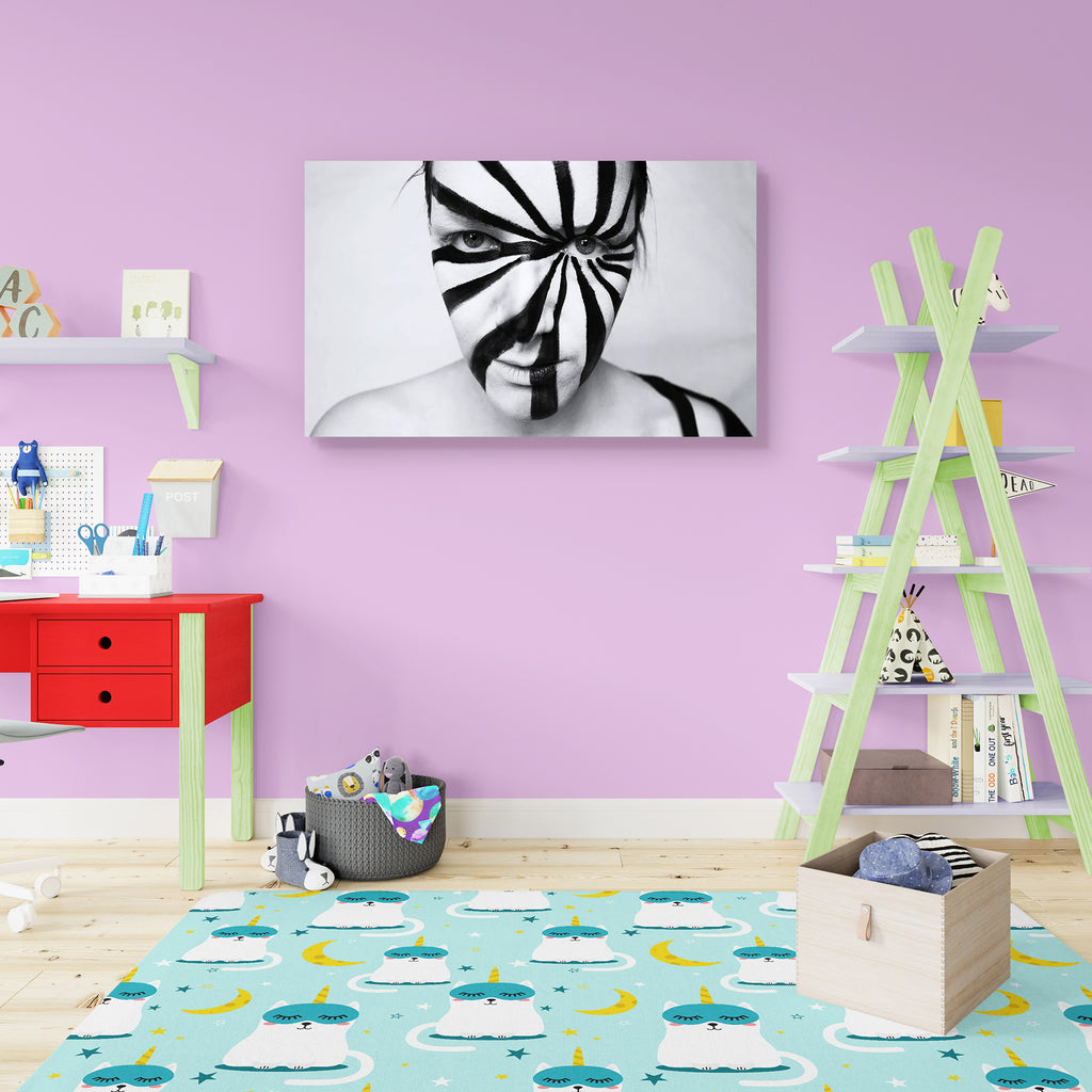 Girl With Art Make Up Canvas Painting Synthetic Frame-Paintings MDF Framing-AFF_FR-IC 5000939 IC 5000939, Art and Paintings, Black, Black and White, Fashion, Geometric, Geometric Abstraction, Individuals, Modern Art, Portraits, White, girl, with, art, make, up, canvas, painting, synthetic, frame, alternative, artistic, background, cosmetic, dramatic, elegant, emotion, expression, eye, face, female, futuristic, horizontal, idea, imagination, imaginative, line, lines, lip, makeup, modern, new, optical, portra